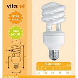 Лампа VITOONE/ZEN/35W/E27/4000K/T4/SPIRAL/CFL [1412210]