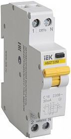 АВДТ 32М С6 30мА - Автоматический Выключатель дифференциального тока ИЭК [MAD32-5-006-C-30]