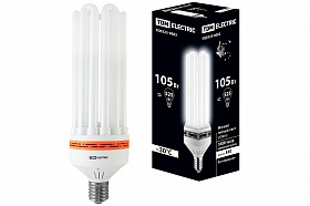 Лампа энергосберегающая КЛЛ-6U-105 Вт-2700 К–Е40 (105х350 мм) TDM [SQ0323-0082]