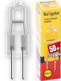 Лампа Navigator 94 214 JCD 50W clear G6.35 230V 2000h [94214]