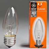 74396 Лампа 40 С1/CL/Е27 (100 шт/уп) свеча прозрачная