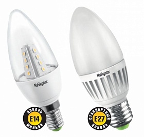 Лампа светодиодная NLL-С35-3.5-230-2.7K-E14 CL 94142 (свеча прозрачная) (25Вт)