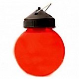 Светильник НСП 01-60-002 Шар пластик красный 60Вт Е27 подвесной IP54 (МПО Металлпластизделие)