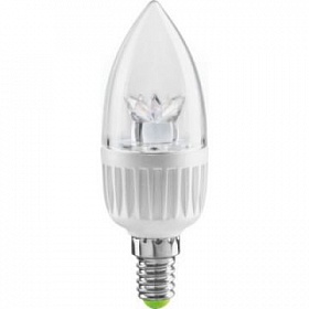 Лампа светодиодная NLL-C37-7-230-2.7K-E14-CL 71854 (свеча прозеткар) [19538]