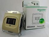 GSL000232 GLOSSA USB РОЗЕТКА, БЕЖЕВЫЙ