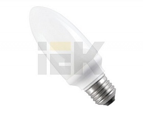 Лампа энергосберегающая свеча КЭЛ-C Е27 11Вт 4200К ИЭК LLE60-27-011-4000