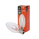 74395 Лампа 40 С1/CL/Е14 ( 100 шт/уп) свеча прозрачная