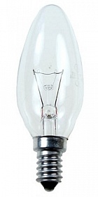 74400 Лампа 60 С1/CL/Е14 (100 шт/уп) свеча прозрачная