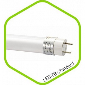 Лампа светодиодная LED-T8R-std 10Вт 160-260В G13 4000К 800Лм 600мм прозрачная повор [4690612007052]