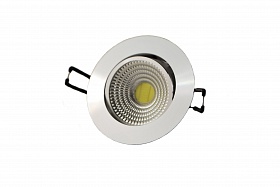 Светильник встраиваемый FL-LED Consta B 7W Aluminium 4200K хром 7Вт 560Лм (S413) D=85мм d=68мм h=45мм