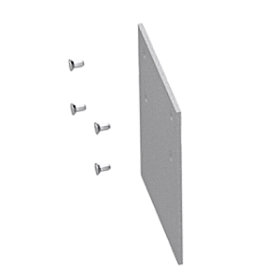 Крышка торцевая глухая с набором креплений для светильников серии G-Лайн серая [V4-R0-70.0007.GL0-0001]
