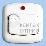 Выключатель для бытовых звонков А1 1-893 (со свет. индикацией, АБС, Минск)