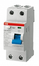 Выключатель дифференциального тока F202 AC-40/0,1 [2CSF202001R2400]