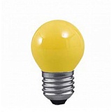 Лампа накаливания желтая 10Вт Е27 d45mm (100шт)