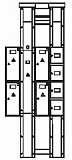 Устройсто этажное распределительное модульное УЭРМ 4 кв. Н=2,8 м.