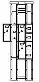Устройсто этажное распределительное модульное УЭРМ 3 кв. Н=2,8 м.