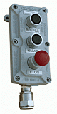 Пост кнопочный взрывозащищенный CSE-PPL IP66 (одна лампа+две кнопки), 1ExdIIBT6